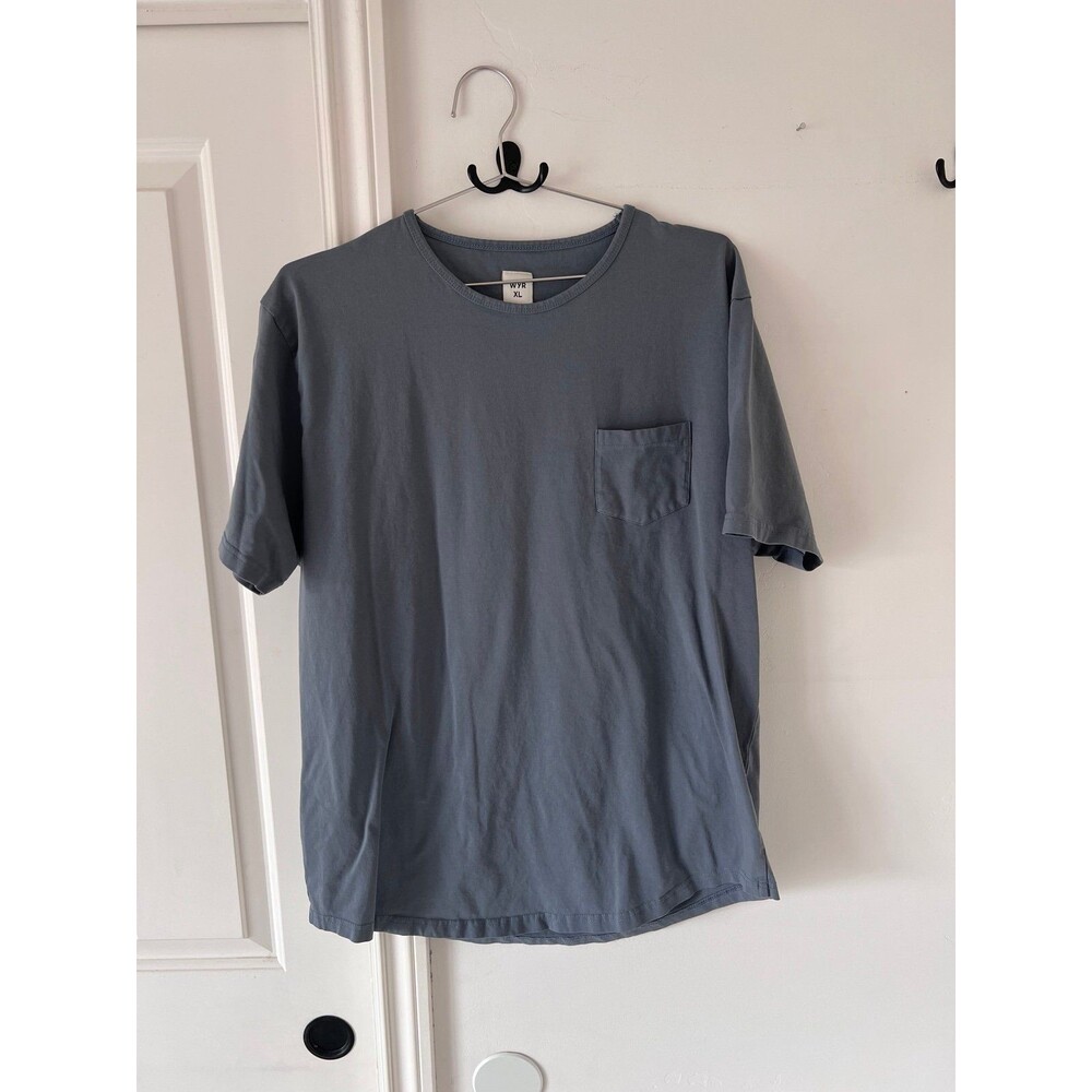 WYR Pocket Curve Crew Blue XL T-Shirt